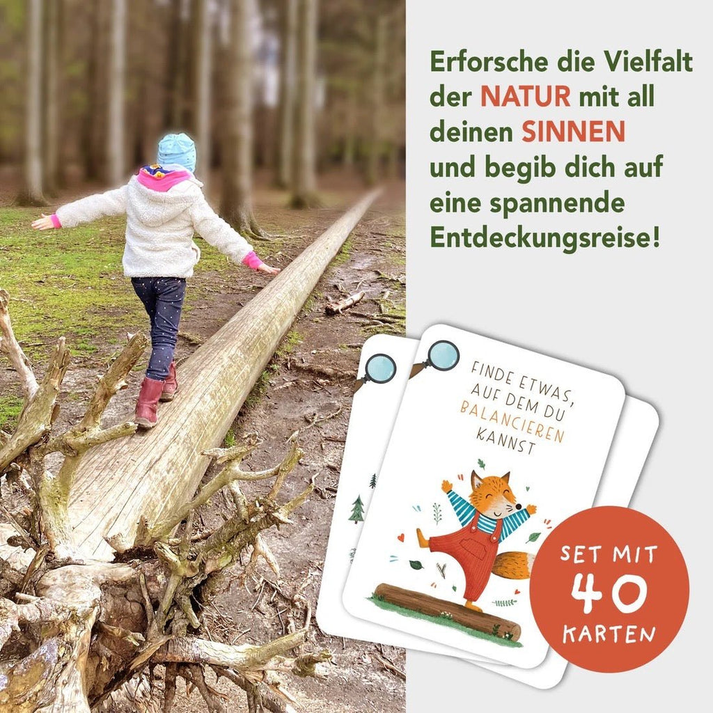 Rüsselfuchs Wald - Schatzsuche – 40 handgezeichnete Suchkarten A7 (ab 3 J.) - Sausebrause Shop