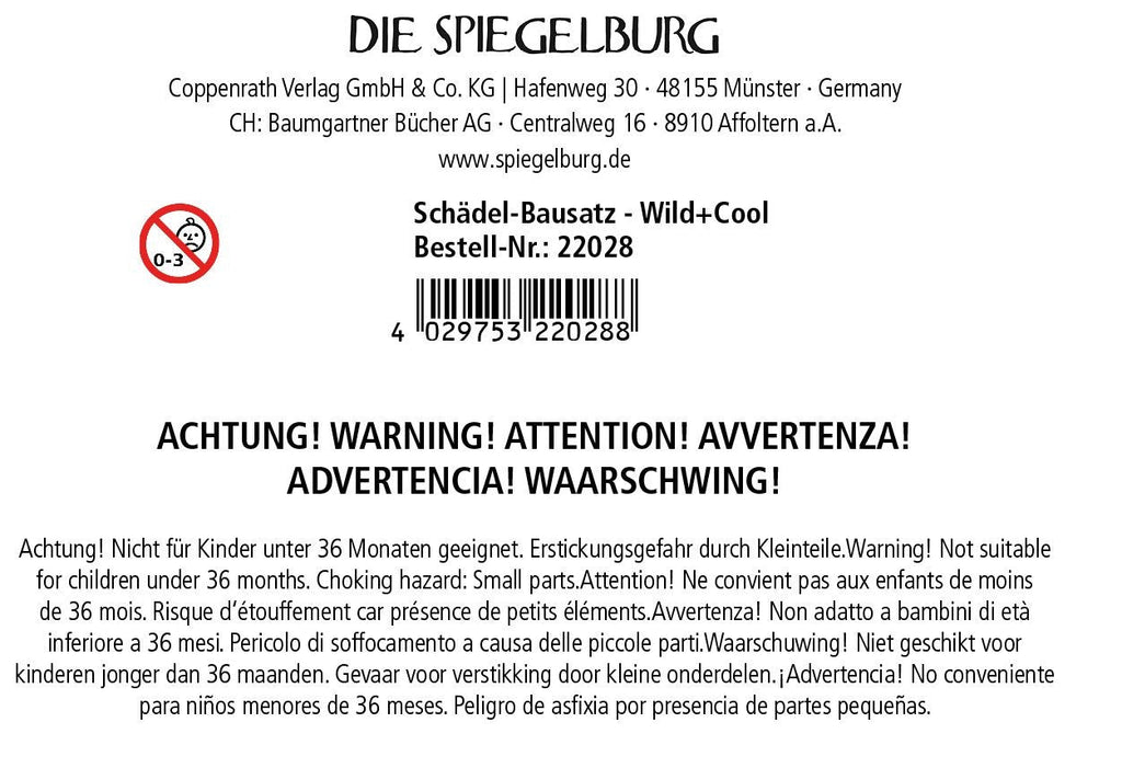 Schädelbausatz Wild + Cool - Sausebrause Shop