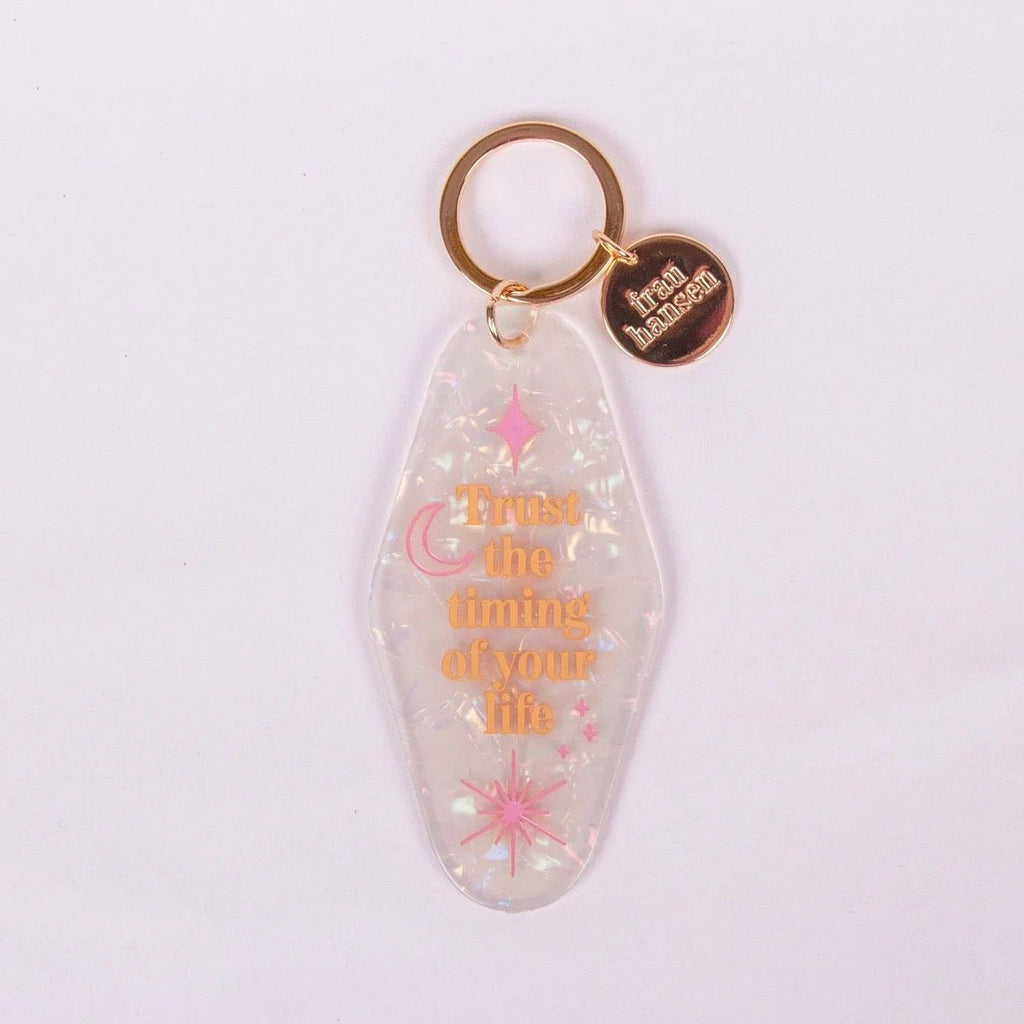 Schlüsselanhänger Trust the Timing Frau Hansen - Sausebrause Shop