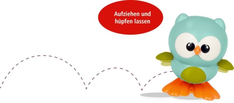 Spiegelburg Aufzieh - Eule Wintertiere im Weihnachtswald - Sausebrause Shop