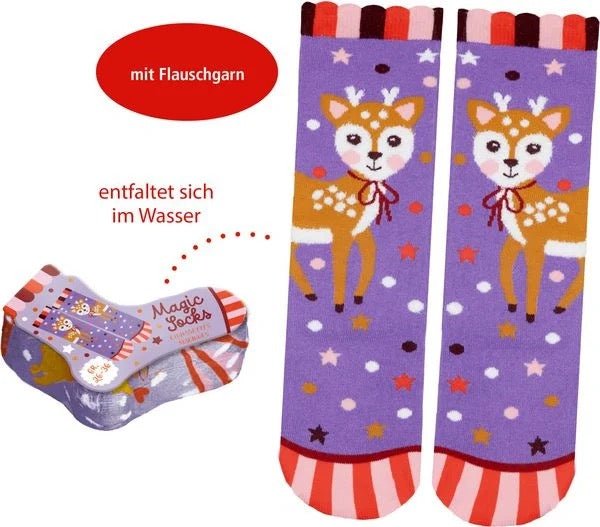 Spiegelburg Magic Socks Wintertiere im Weihnachtswald - Sausebrause Shop