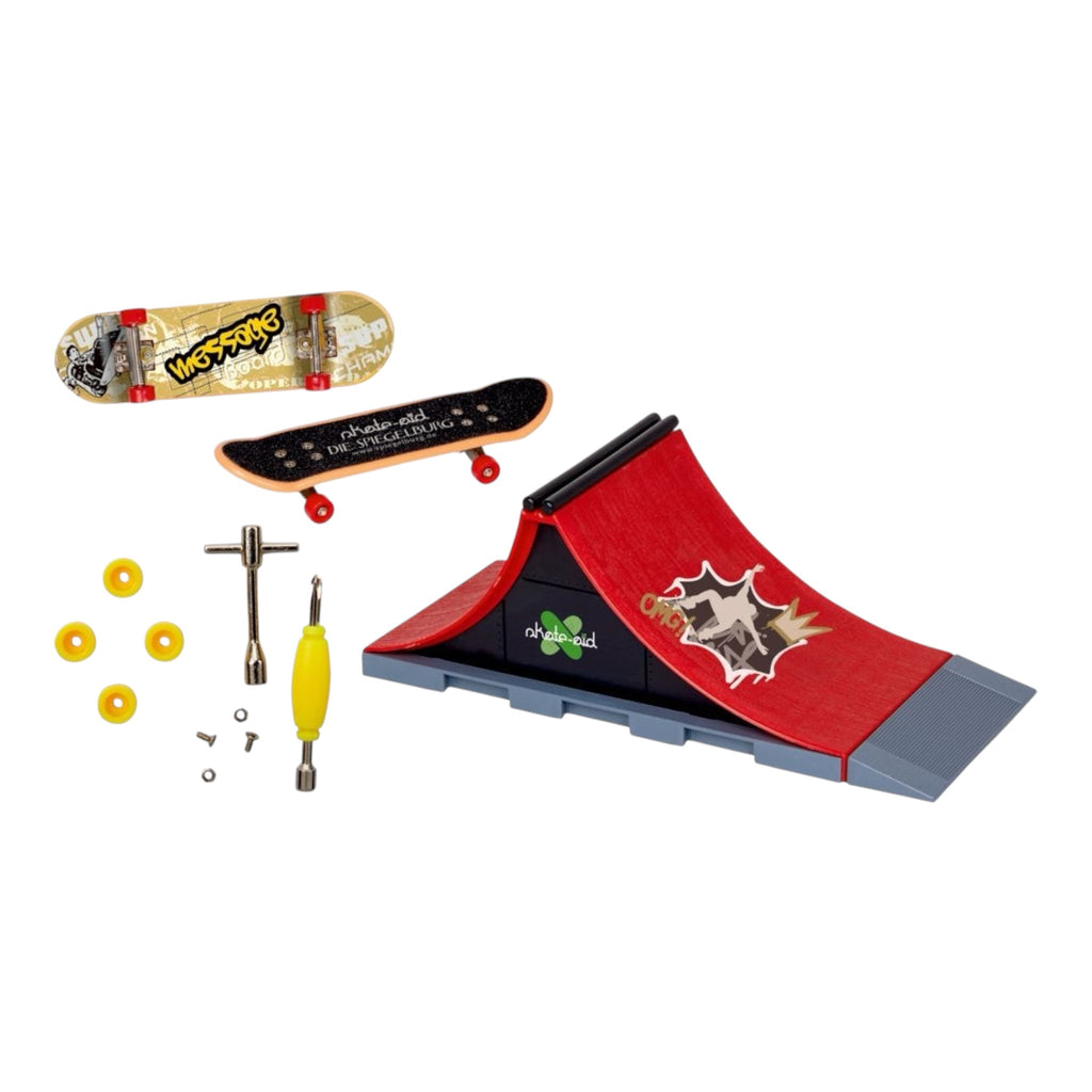 Spiegelburg Mini Skateboard Set Spine Ramp Skate‑Aid - Sausebrause Shop