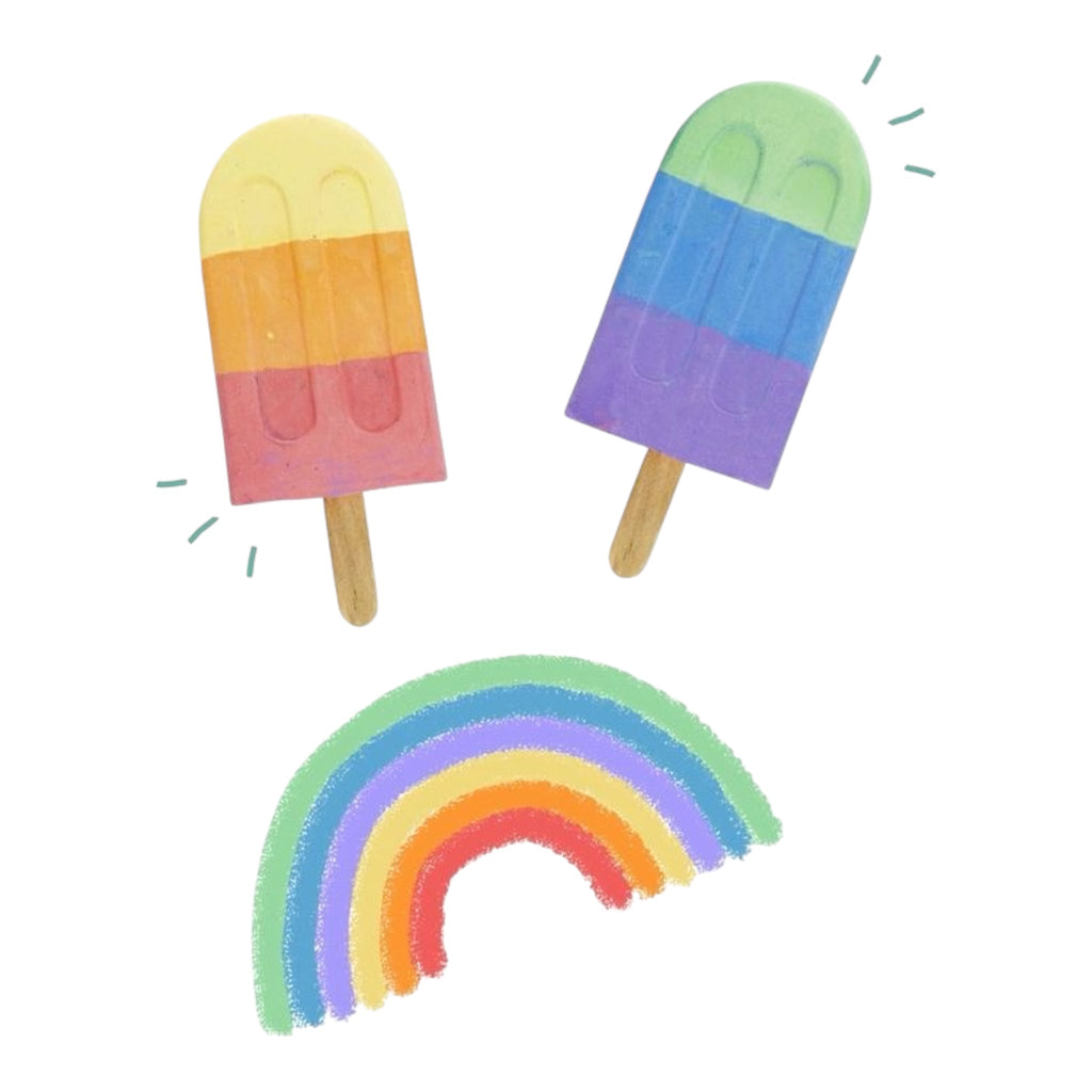 Spiegelburg Sommerkinder - Straßenmalkreide Eis am Stiel 5 × 12 cm - Sausebrause Shop