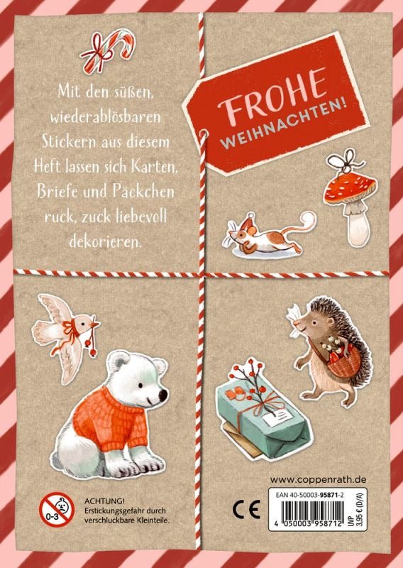Spiegelburg Sticker Frohe Weihnachten Heft - Sausebrause Shop