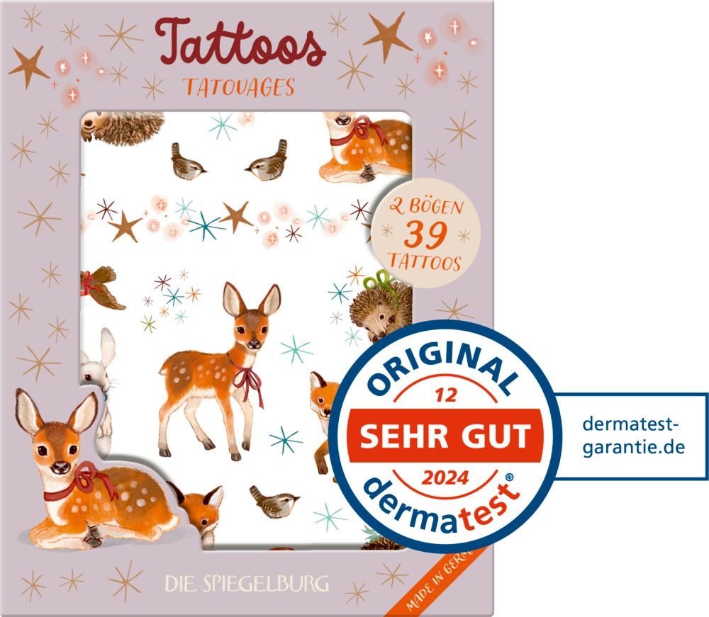 Spiegelburg Tattoos Wintertiere im Weihnachtswald - Sausebrause Shop