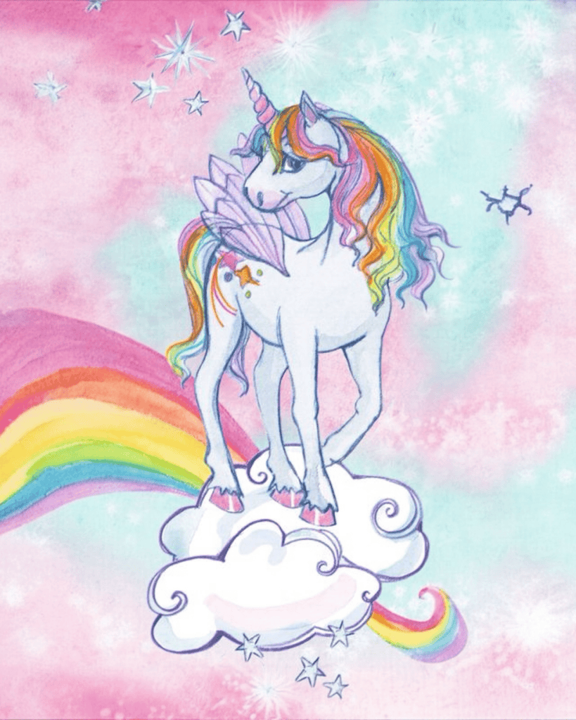 Spiegelburg Zauberhandtuch Einhorn Paradies Regenbogen - Sausebrause Shop