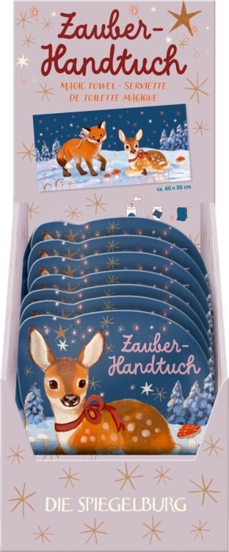 Spiegelburg Zauberhandtuch Wintertiere im Weihnachtswald - Sausebrause Shop