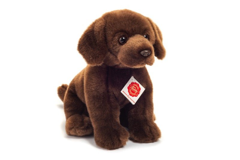 Teddy Hermann Labrador sitzend dunkelbraun 25 cm - Sausebrause Shop