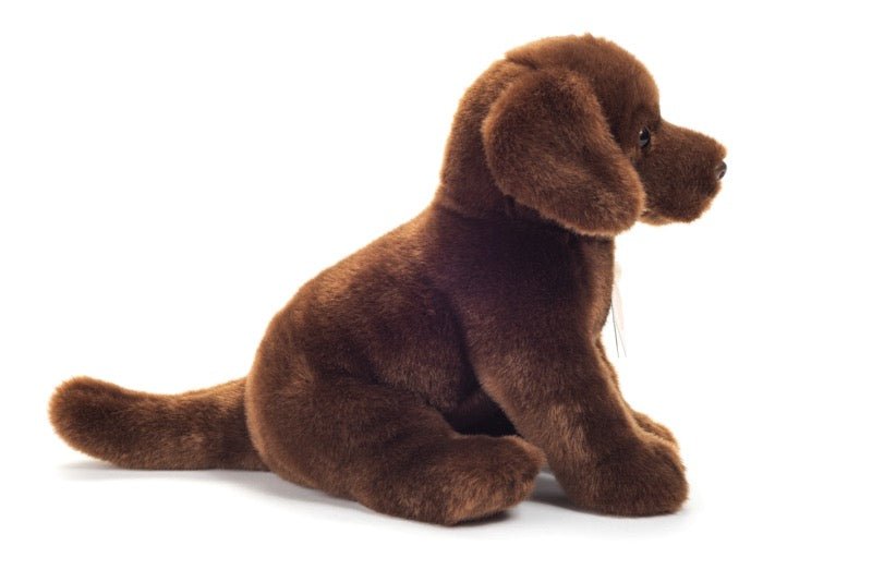Teddy Hermann Labrador sitzend dunkelbraun 25 cm - Sausebrause Shop