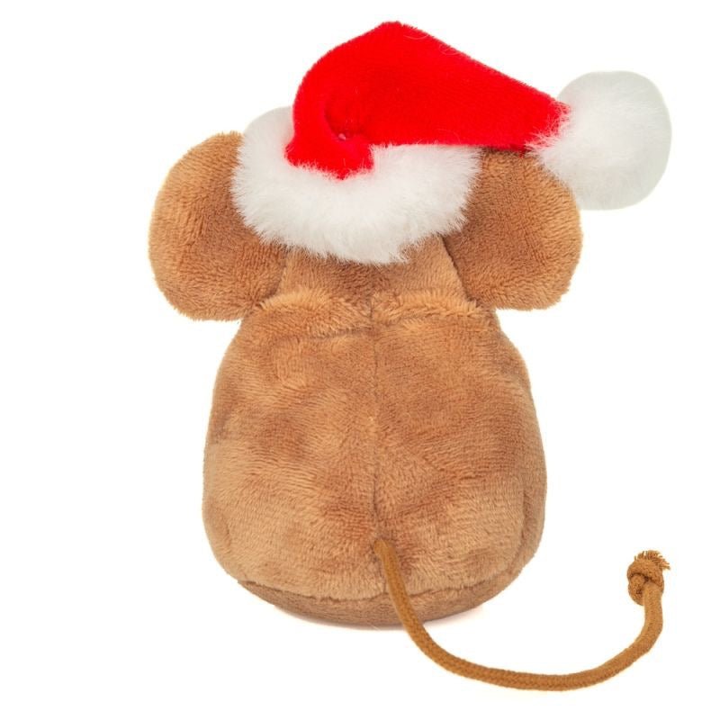 Teddy Hermann – Weihnachtsmaus mit Keks 11 cm – Plüschtier - Sausebrause Shop