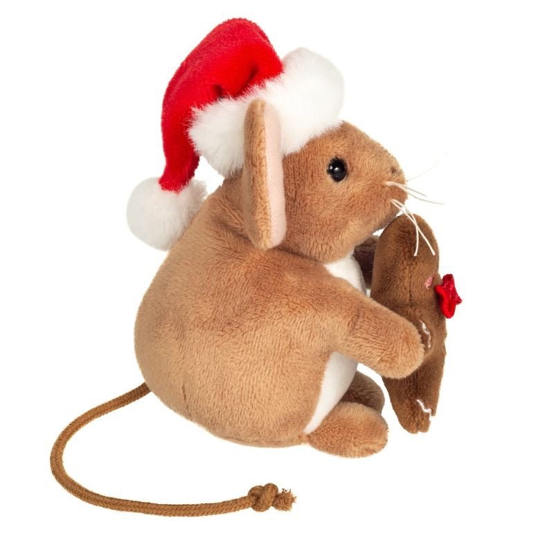 Teddy Hermann Weihnachtsmaus mit Lebkuchenmann 11 cm - Sausebrause Shop