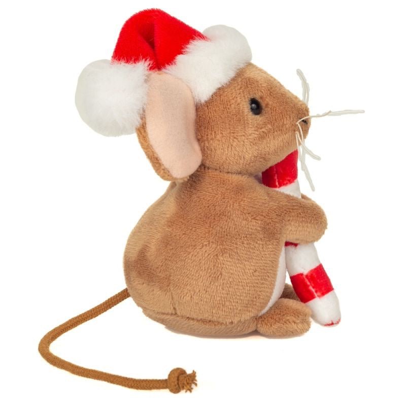 Teddy Hermann Weihnachtsmaus mit Zuckerstange 11 cm - Sausebrause Shop