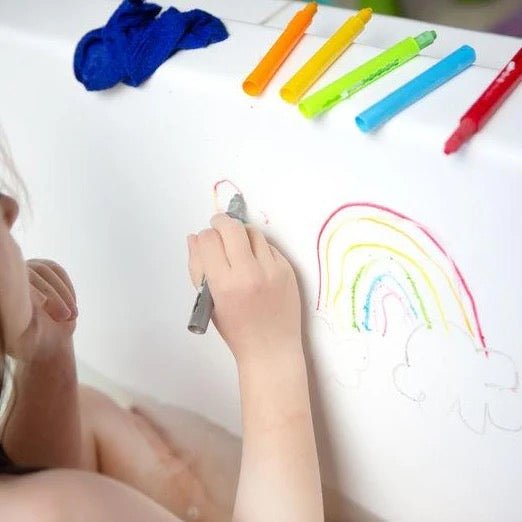 Tiger Tribe Bath Crayons – 8 Stifte mit Reinigungstuch | ab 3 Jahren - Sausebrause Shop