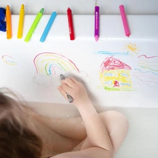 Tiger Tribe Bath Crayons – 8 Stifte mit Reinigungstuch | ab 3 Jahren - Sausebrause Shop