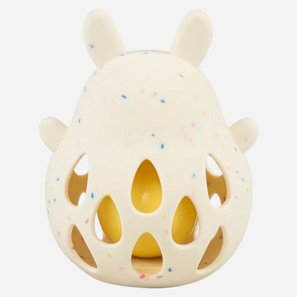 Tiger Tribe Silikon - Rassel Bunny – babygerechtes Greifspielzeug - Sausebrause Shop