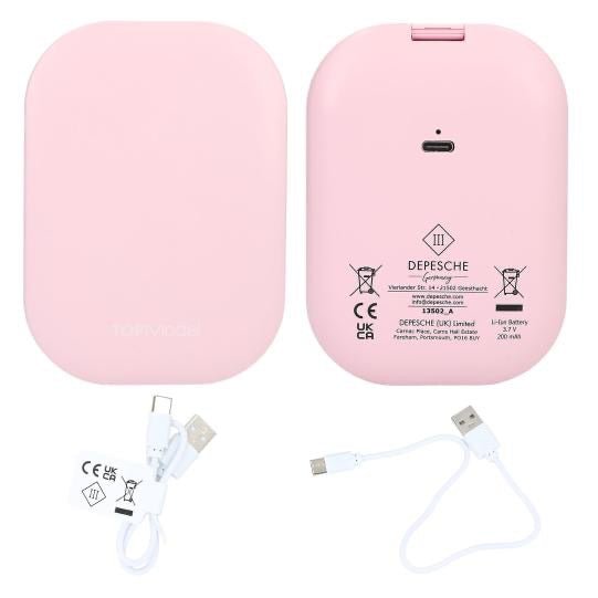 TOPModel LED Taschenspiegel BEAUTY and ME USB - C wiederaufladbar - Sausebrause Shop