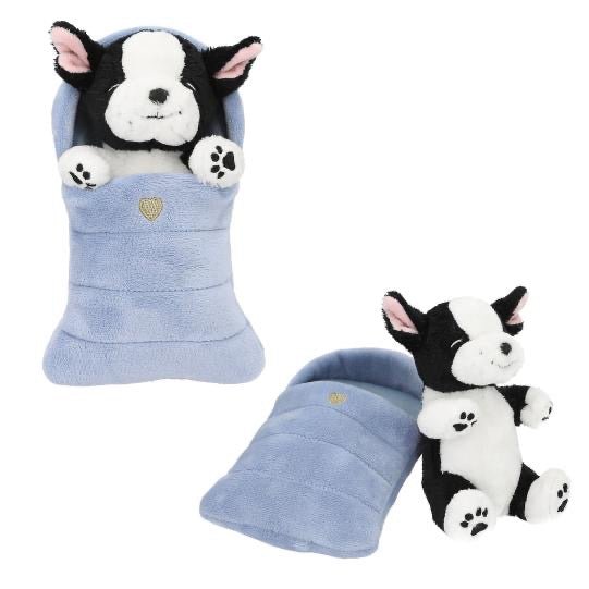 TOPModel Plüsch Hunde und Katzen im Schlafsack – Kuschelfreunde zum Liebhaben - Sausebrause Shop
