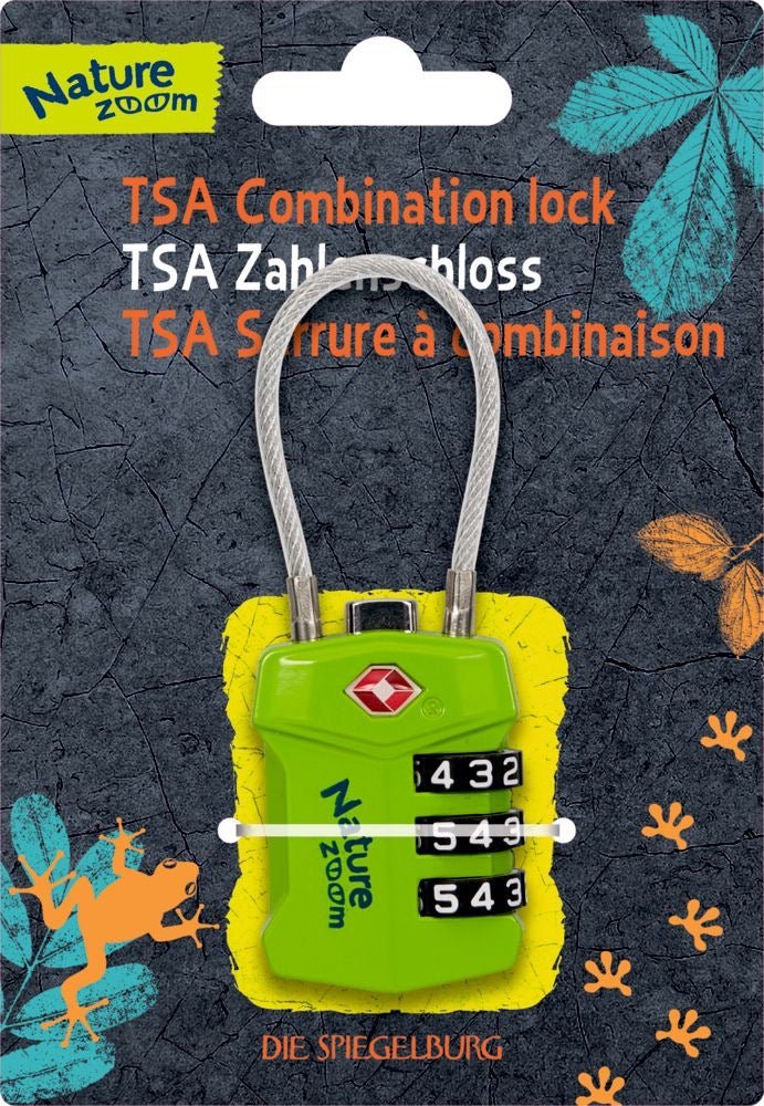 TSA - Zahlenschloss Nature Zoom - Sausebrause Shop