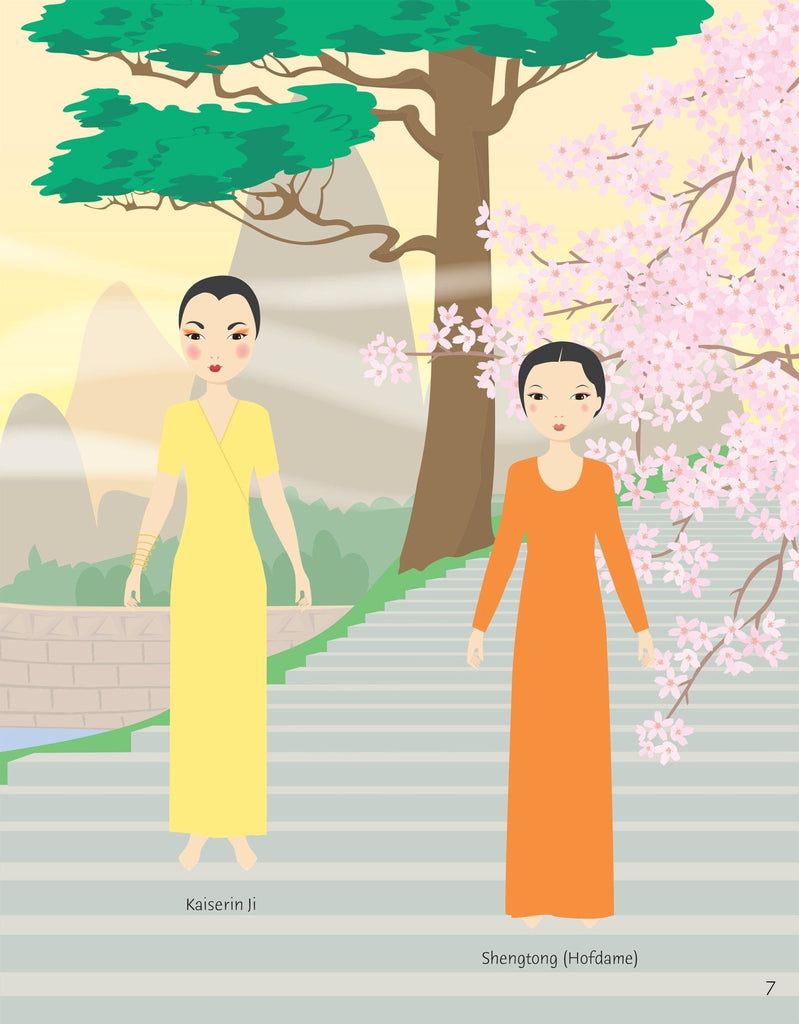 Usborne Mein Anziehpuppen - Stickerbuch Modische Zeitreise - Sausebrause Shop