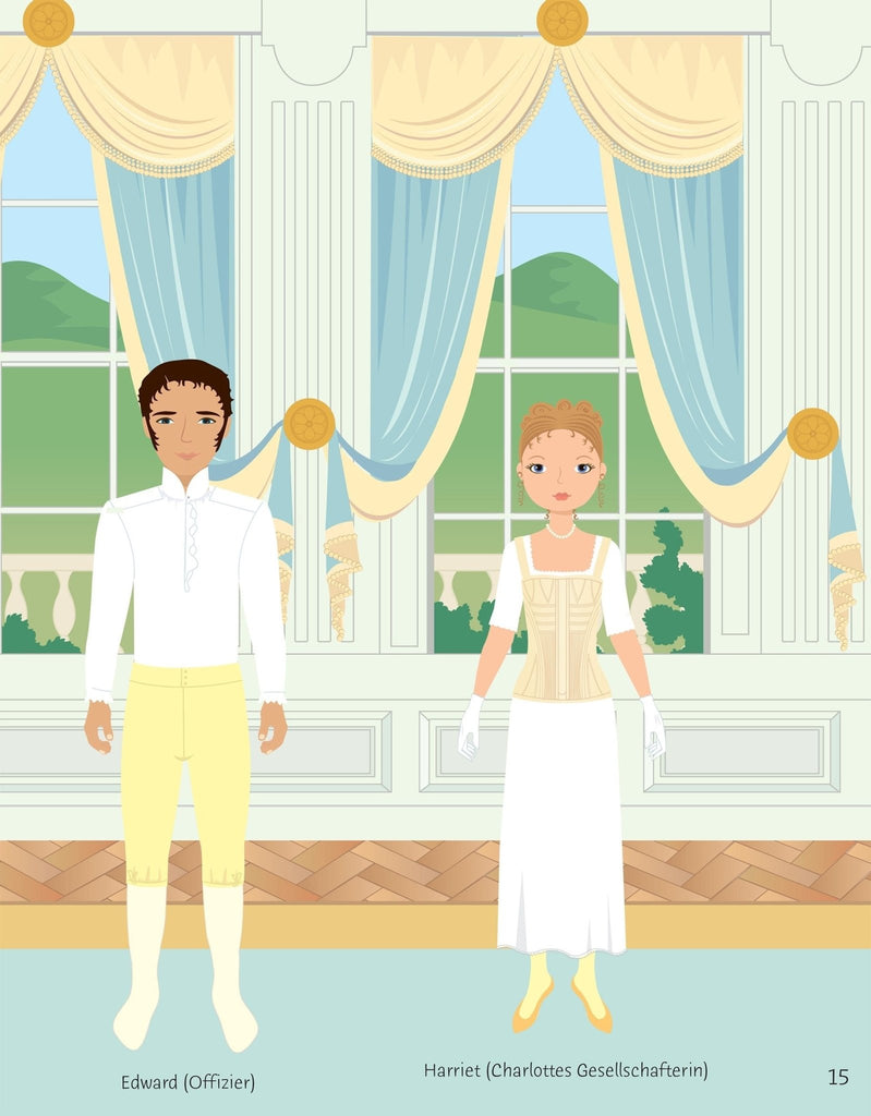 Usborne Mein Anziehpuppen - Stickerbuch Modische Zeitreise - Sausebrause Shop