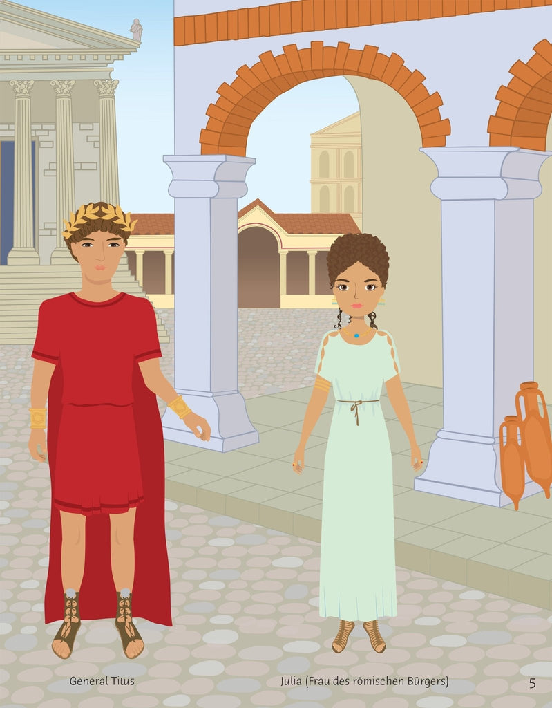 Usborne Mein Anziehpuppen - Stickerbuch Modische Zeitreise - Sausebrause Shop