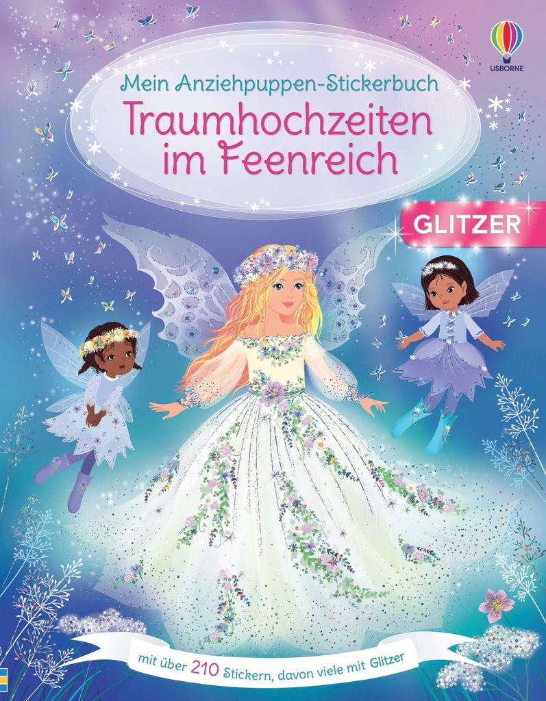 Usborne Mein Anziehpuppen - Stickerbuch Traumhochzeiten im Feenreich - Sausebrause Shop