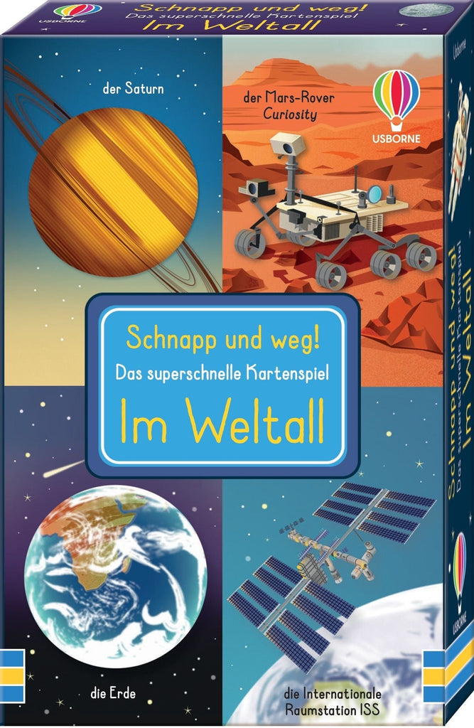 Usborne Schnapp und weg! Kartenspiel Im Weltall - Sausebrause Shop