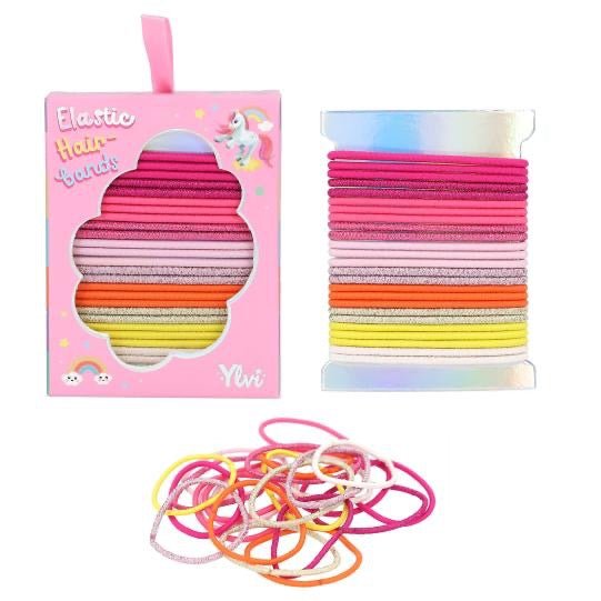 Ylvi Glitzerhaargummi Set 25er Kids elastisch - Sausebrause Shop