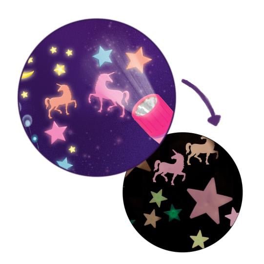 Ylvi Glow in the Dark Sticker – Sterne und Einhörner zum Aufkleben - Sausebrause Shop