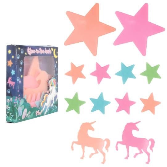Ylvi Glow in the Dark Sticker – Sterne und Einhörner zum Aufkleben - Sausebrause Shop