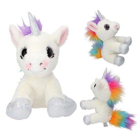 Ylvi Plüsch Einhorn Weiß 21 cm Kuscheltier - Sausebrause Shop