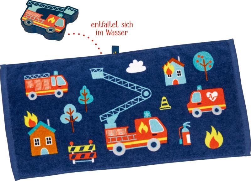 Zauberhandtuch Feuerwehr – Wenn ich mal groß bin - Sausebrause Shop