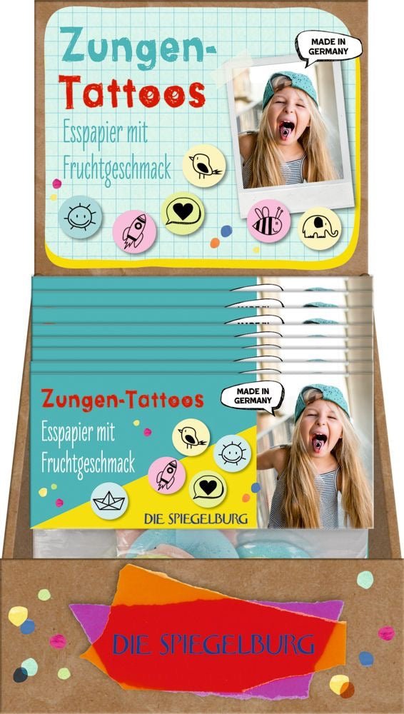 Zungentattoos Bunte Geschenke Esspapier Oblaten 30 Stück - Sausebrause Shop