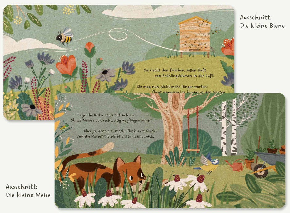 54 Illustration Pappebuch Meine Gartenfreunde Die kleine Meise - Sausebrause Shop