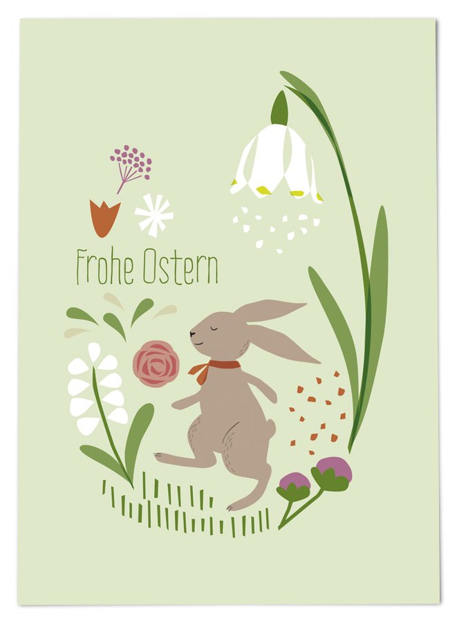 54 Illustration Postkarte Frohe Ostern - Sausebrause Shop