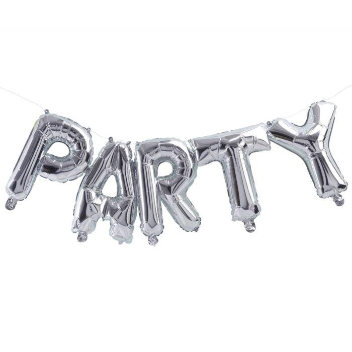 BALLON 'PARTY' SILBER - Sausebrause Shop