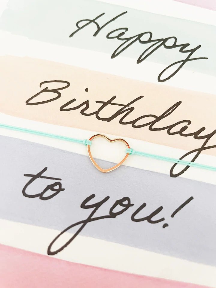 By Vivi Armband-Karte Happy Birthday Colorful Stripes - Sausebrause Shop
