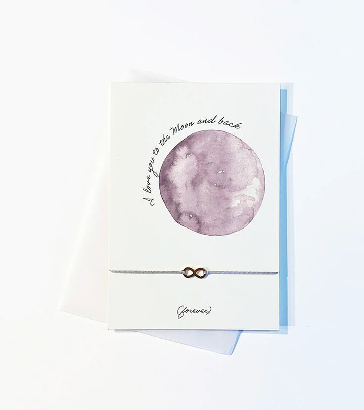 By Vivi Armband-Karte I love you to the Moon and back - Sausebrause Shop