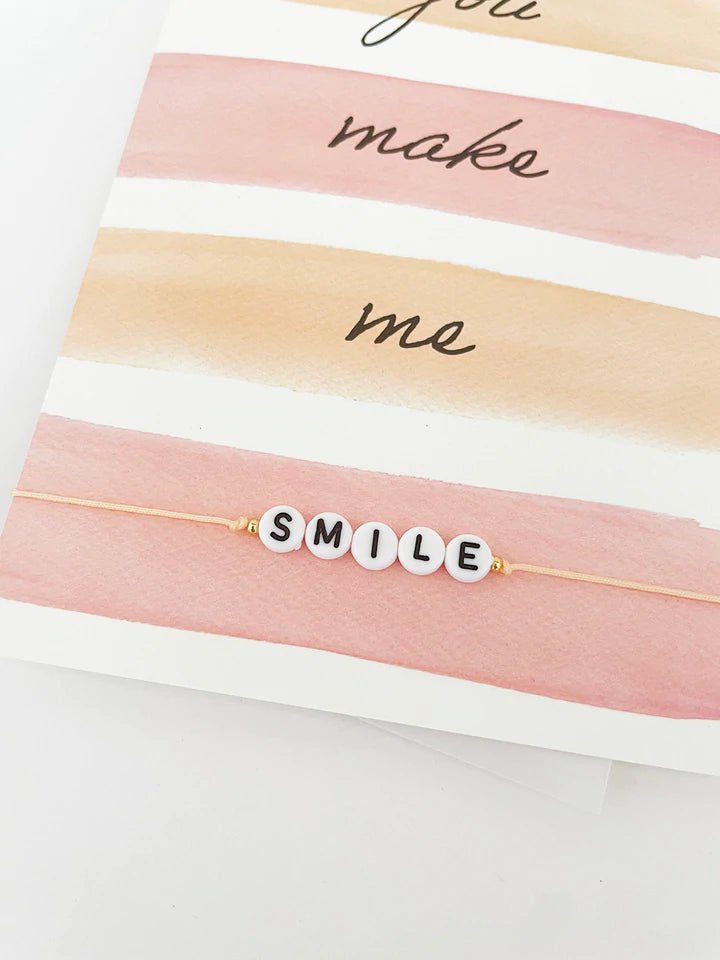 By Vivi Armband-Karte You make me SMILE - Sausebrause Shop