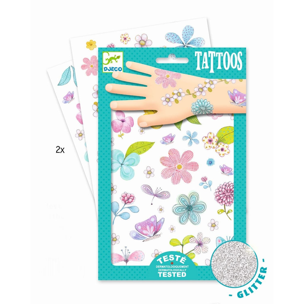 Djeco Kinder Tattoos Feldblumen - Sausebrause Shop