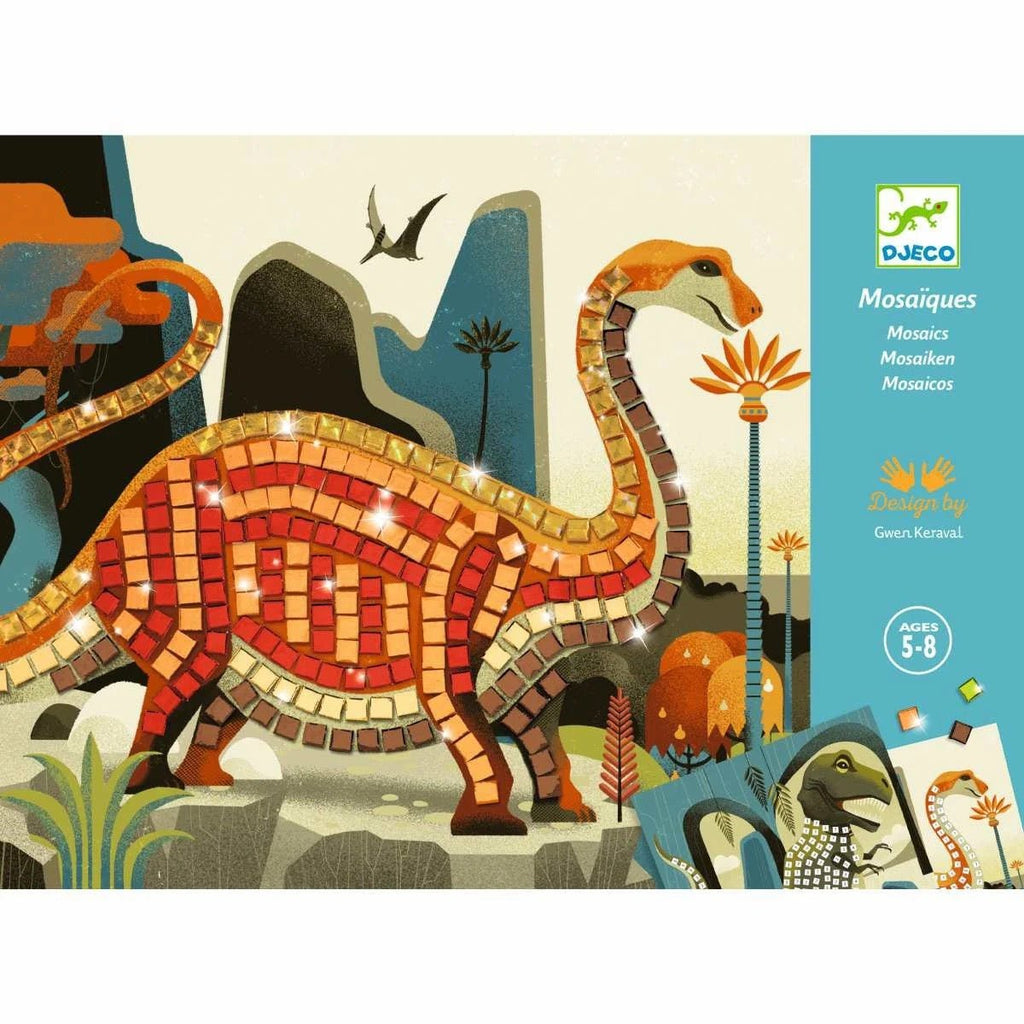 Djeco Mosaike Metallische Dinosaurier - Sausebrause Shop