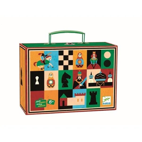 Djeco Spielesammlung Schach und Dame im Koffer - Sausebrause Shop