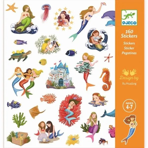 Djeco Sticker 160 Meerjungfrauen - Sausebrause Shop