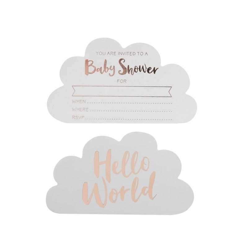 EINLADUNGSKARTE "HELLO WORLD" // SALE - Sausebrause Shop