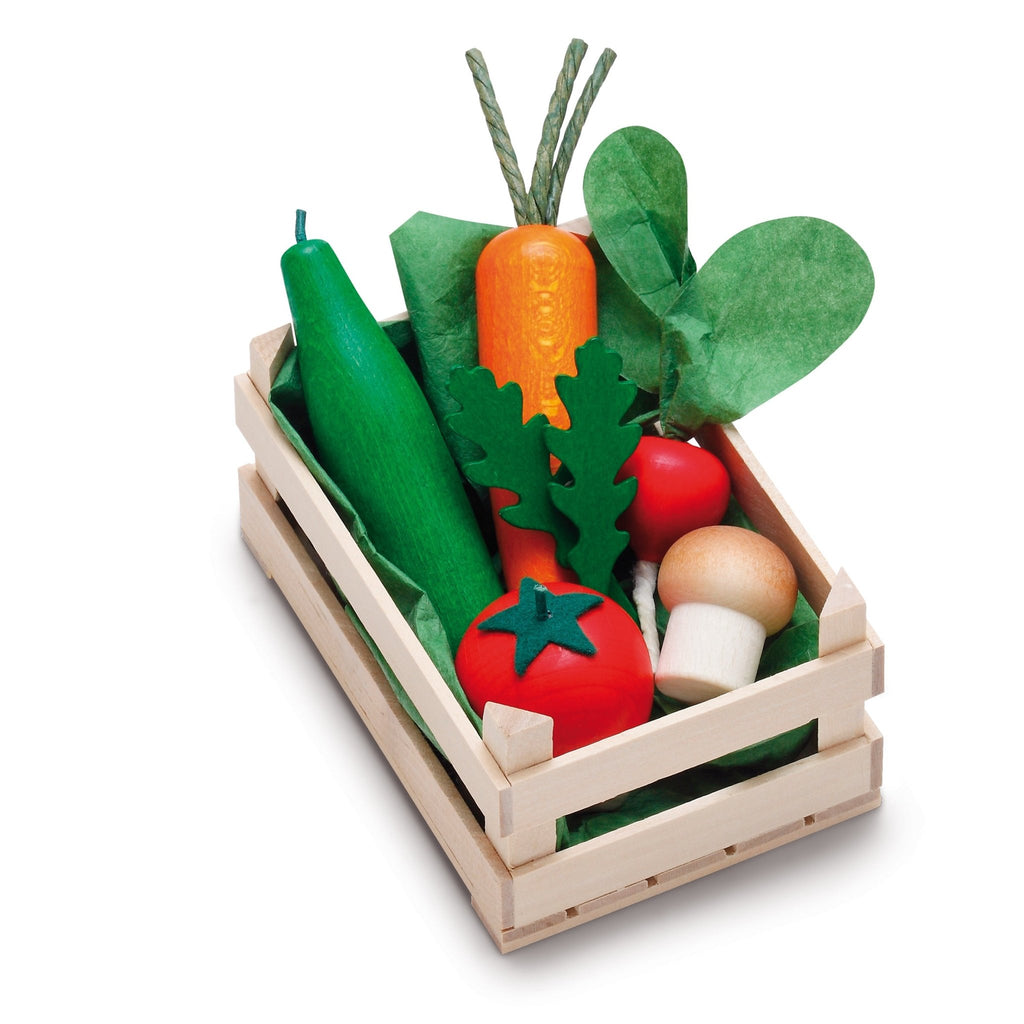 Erzi Holzspielzeug Gemüse in Kiste, klein - Sausebrause Shop