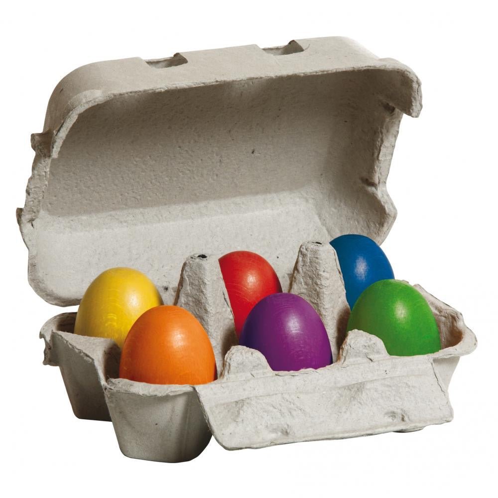 Erzi Spielzeuglebensmittel bunte Eier im Karton - Sausebrause Shop