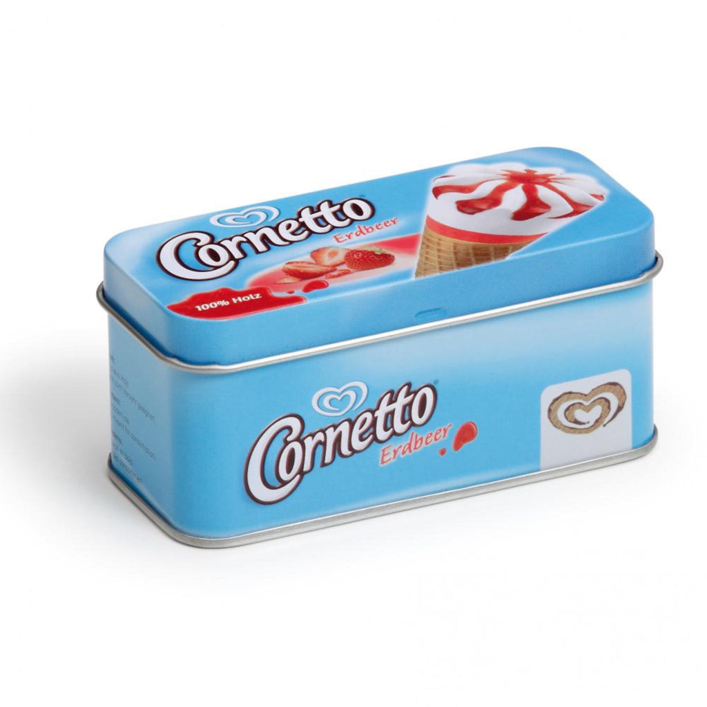 Erzi Spielzeuglebensmittel Eis Cornetto Erdbeer in der Dose - Sausebrause Shop
