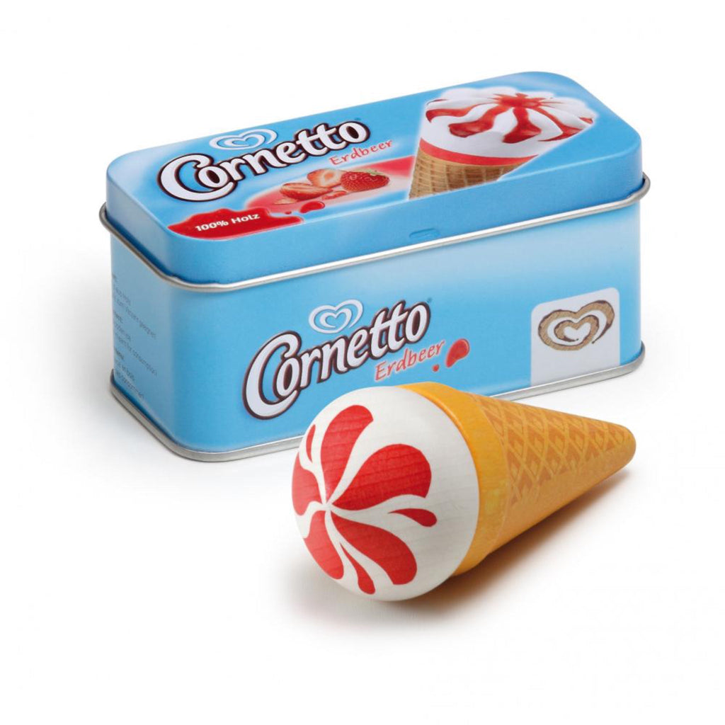Erzi Spielzeuglebensmittel Eis Cornetto Erdbeer in der Dose - Sausebrause Shop