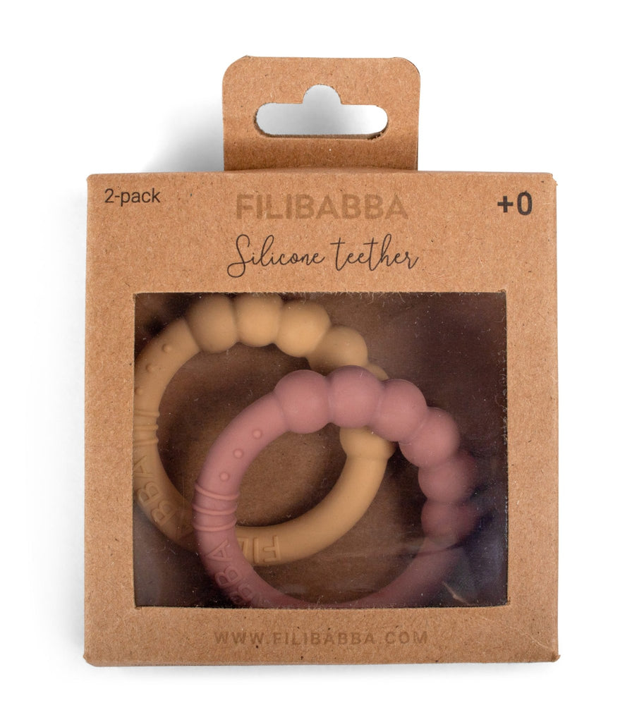 Filibabba Beißringe 2-er Pack Vintage Rosé - Sausebrause Shop