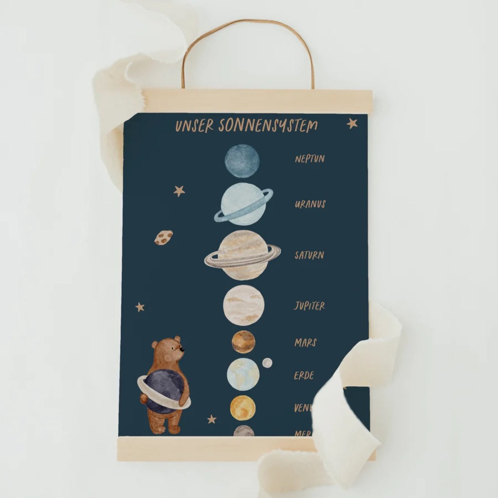 Hej Hanni Poster Unser Sonnensystem A4 - Sausebrause Shop
